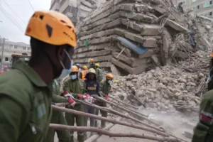 Nairobi building collapse leaves at least 11 missing